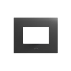 PLAQUE SMART 44 RECTANGULAIRE GRIS TEKLA EFFET MAT 3 MODULES|sfh|47f9544366d6|