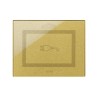 PLAQUE VERA 44 TOUCH RECTANGULAIRE DORÉ POUR PRISE COULISSANTE AVEC SYMBOLE PRISE|sfh|f8b6a559ae7d|