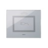 PLAQUE VERA 44 TOUCH RECTANGULAIRE GRIS OPAQUE POUR PRISE COULISSANTE|sfh|89f41f57cd70|