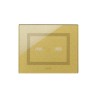PLAQUE VERA 44 TOUCH RECTANGULAIRE GOLD 3 MODULES 2 COMMANDES|sfh|8f6b410e9eed|