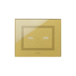 PLAQUE VERA 44 TOUCH RECTANGULAIRE GOLD 3 MODULES 2 COMMANDES|sfh|0fea53eb9734|