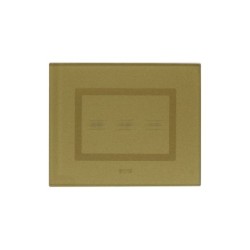 PLAQUE VERA 44 TOUCH RECTANGULAIRE GOLD 3 MODULES 3 COMMANDES|sfh|ea1ab45ddd13|
