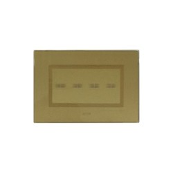 PLAQUE VERA 44 TOUCH RECTANGULAIRE GOLD 4 MODULES 4 COMMANDES|sfh|159b74bb35e6|
