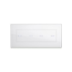 PLAQUE VERA 44 TOUCH RECTANGULAIRE BLANC 7 MODULES 4 COMMANDES|sfh|7696f2453390|