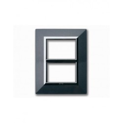 PLAQUE ZAMA 44 RECTANGULAIRE GRIS FONCÉ METALLISÉ 3+3 MODULES|sfh|52ed2f67dbcd|