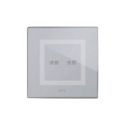 PLAQUE VERA 44 TOUCH CARRÉE GRIS OPAQUE 2 MODULES 2 COMMANDES|sfh|f53df3f5453c|