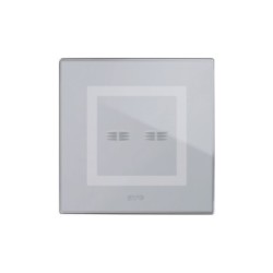 PLAQUE VERA 44 TOUCH CARRÉE GRIS OPAQUE 2 MODULES 2 COMMANDES|sfh|ab0734a29d78|
