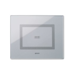 PLAQUE VERA 44 TOUCH RECTANGULAIRE GRIS OPAQUE 3 MODULES 1 COMMANDE|sfh|e51db173adb2|