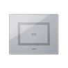 PLAQUE VERA 44 TOUCH RECTANGULAIRE GRIS OPAQUE 3 MODULES 1 COMMANDE|sfh|e51db173adb2|