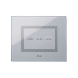 PLAQUE VERA 44 TOUCH RECTANGULAIRE GRIS OPAQUE 3 MODULES 3 COMMANDES|sfh|afc384f54a0d|