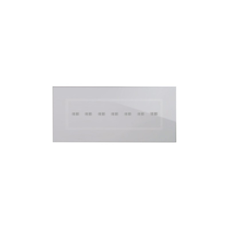 PLAQUE VERA 44 TOUCH RECTANGULAIRE GRIS OPAQUE 7 MODULES 7 COMMANDES|sfh|0fdad386630e|