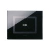 PLAQUE VERA 44 TOUCH RECTANGULAIRE NOIR ABSOLU 3 MODULES 1 COMMANDE|sfh|56e6beb74b35|
