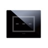 PLAQUE VERA 44 TOUCH RECTANGULAIRE NOIR ABSOLU 3 MODULES 3 COMMANDES|sfh|08b127466b51|