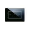 PLAQUE VERA 44 TOUCH RECTANGULAIRE NOIR ABSOLU 4 MODULES 3 COMMANDES|sfh|464b54ccac44|