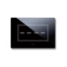 PLAQUE VERA 44 TOUCH RECTANGULAIRE NOIR ABSOLU 4 MODULES 4 COMMANDES|sfh|e8971c0720fd|