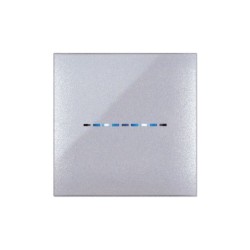 PLAQUE YOUNG TOUCH 44 CARRÉE GRIS MÉTALLISÉ 2 MODULES|sfh|1c57209e4ec4|