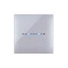 PLAQUE YOUNG TOUCH 44 CARRÉE GRIS MÉTALLISÉ 2 MODULES|sfh|8c73d7fd9eac|