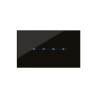 PLAQUE YOUNG TOUCH 44 RECTANGULAIRE NOIR ABSOLU 4 MODULES|sfh|2688b7cd6429|