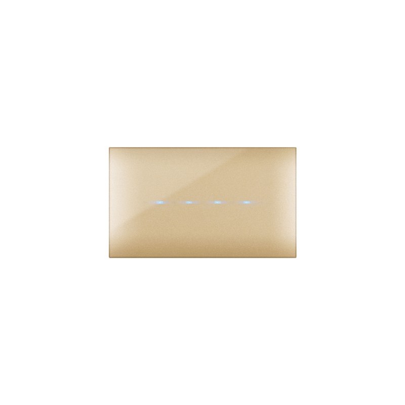 PLAQUE YOUNG TOUCH 44 RECTANGULAIRE DORÉ 4 MODULES|sfh|8915685a6951|