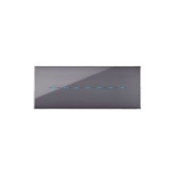 PLAQUE YOUNG TOUCH 44 RECTANGULAIRE GRIS CENDRÉ 7 MODULES|sfh|1830c3ff56a5|