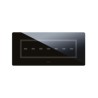 PLAQUE VERA 44 TOUCH RECTANGULAIRE NOIR ABSOLU 7 MODULES 7 COMMANDES|sfh|2dcf391fa206|