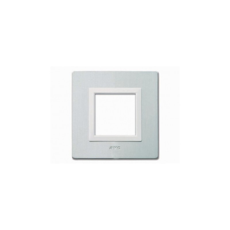 PLAQUE VERA 44 CARREE ALUMINIUM NATUREL BROSSÉ 2 MODULES|sfh|f3931511148c|