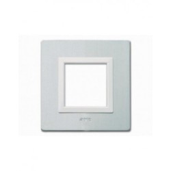 PLAQUE VERA 44 CARREE ALUMINIUM NATUREL BROSSÉ 2 MODULES|sfh|ac601688f6e1|