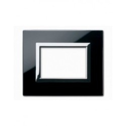 PLAQUE VERA 44 RECTANGULAIRE EN VERRE NOIR ABSOLU 3 MODULES|sfh|6e1c59def0d5|