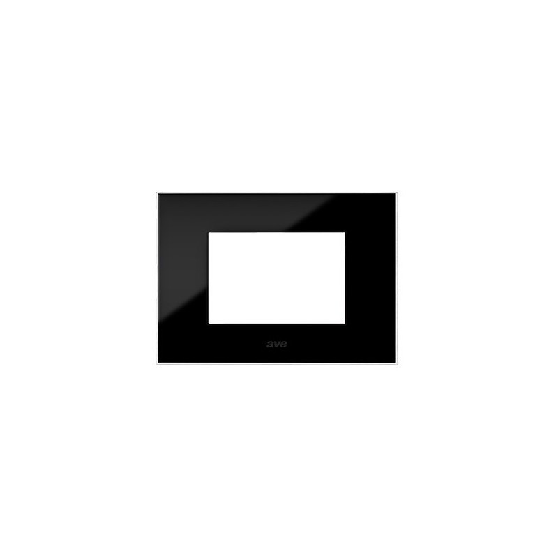 PLAQUE YOUNG 44 RECTANGULAIRE NOIR ABSOLU 3 MODULES|sfh|5dcdf8215b6f|