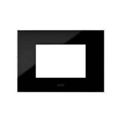 PLAQUE YOUNG 44 RECTANGULAIRE NOIR ABSOLU 3 MODULES|sfh|ff614023548b|
