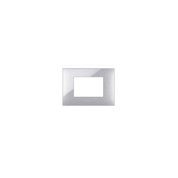 PLAQUE YOUNG 44 RECTANGULAIRE GRIS MÉTALLISÉ 3 MODULES|sfh|6a4baa91e73c|