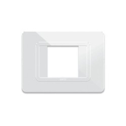 PLAQUE TECHNOPOLYMERE 44 RECTANGULAIRE BLANC 2 MODULES|sfh|214e14a6985f|