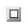 PLAQUE ZAMA 44 CARREE ARGENT OPAQUE 2 MODULES|sfh|4cd462572bec|
