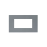 PLAQUE SMART EASY 44 RECTANGULAIRE GRIS MAT 4 MODULES|sfh|35524fddf59e|