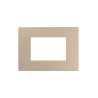 PLAQUE SMART EASY 44 RECTANGULAIRE DORÉ MAT 3 MODULES|sfh|4a7127b0605e|