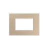 PLAQUE SMART EASY 44 RECTANGULAIRE DORÉ MAT 3 MODULES|sfh|03e727b0d4f9|