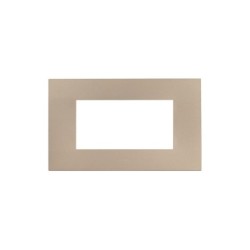 PLAQUE SMART EASY 44 RECTANGULAIRE DORÉ MAT 4 MODULES|sfh|17b8cddc83ca|