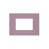 PLAQUE SMART EASY 44 RECTANGULAIRE VIOLET MAT 3 MODULES|sfh|8cead9559bd0|
