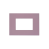PLAQUE SMART EASY 44 RECTANGULAIRE VIOLET MAT 3 MODULES|sfh|b3678be510e4|