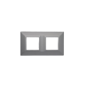 PLAQUE CUBICA 44 CARRÉE GRIS 2+2 MODULES|sfh|d946250790c7|
