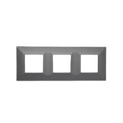 PLAQUE CUBICA 44 CARRÉE GRIS 2+2+2 MODULES|sfh|e0c70710d2ce|