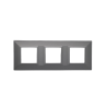 PLAQUE CUBICA 44 CARRÉE GRIS 2+2+2 MODULES|sfh|e0c70710d2ce|