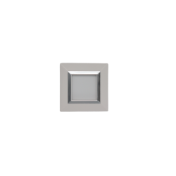 PLAQUE CUBICA 44 CARRÉE BLANC AVEC CADRE CHROMÉ 2 MODULES|sfh|42d06636d7a4|
