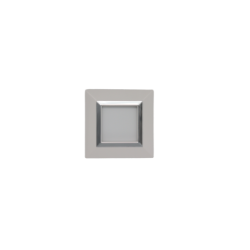 PLAQUE CUBICA 44 CARRÉE BLANC AVEC CADRE CHROMÉ 2 MODULES|sfh|97a1eeee80d2|