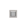 PLAQUE CUBICA 44 CARRÉE BLANC AVEC CADRE CHROMÉ 2 MODULES|sfh|97a1eeee80d2|