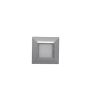 PLAQUE CUBICA 44 CARRÉE GRIS AVEC CADRE CHROMÉ 2 MODULES|sfh|05d62429d90a|