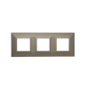 PLAQUE CUBICA 44 CARRÉE CHAMPAGNE 2+2+2 MODULES|sfh|0e162a5063e8|