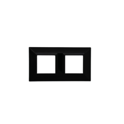 PLAQUE CUBICA 44 CARRÉE NOIR 2+2 MODULES|sfh|1448c0bede18|