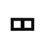 PLAQUE CUBICA 44 CARRÉE NOIR 2+2 MODULES|sfh|1448c0bede18|