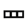 PLAQUE CUBICA 44 CARRÉE NOIR 2+2+2 MODULES|sfh|86fd71170c04|